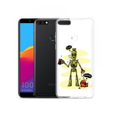 Чехол MyPads Tocco для Honor 7C Pro прикольный робот (PT113786.47.557)