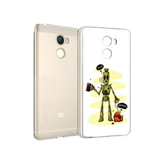 Чехол MyPads Tocco для Xiaomi Redmi 4 прикольный робот (PT47306.287.557)