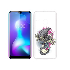 Чехол MyPads Tocco для BQ 6042L нарисованный скелет на скейт борде