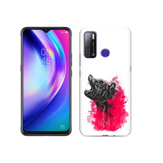 Чехол MyPads Tocco для Tecno Pouvoir 4 медведь в дымке