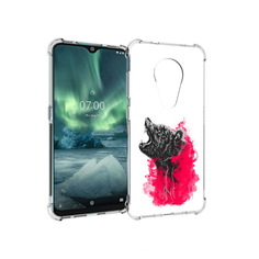 Чехол MyPads Tocco для Nokia 7.2 медведь в дымке (PT139171.105.463)