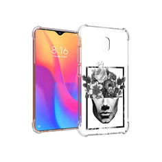 Чехол MyPads Tocco для Xiaomi Redmi 8A черно белая ваза в абстракции (PT138948.272.678)