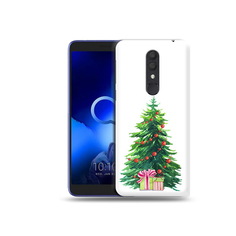 Чехол MyPads Tocco для Alcatel 1X Елка новогодняя с подарками акварель (PT133941.659.78)