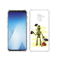 Чехол MyPads Tocco для Samsung Galaxy A5 (2018) прикольный робот (PT95317.573.557)