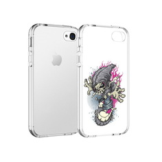 Чехол MyPads Tocco для Apple iPhone 4 нарисованный скелет на скейт борде