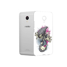 Чехол MyPads Tocco для Meizu M3 нарисованный скелет на скейт борде (PT46043.81.512)