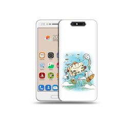 Чехол MyPads Tocco для ZTE Blade V8 Счастливый чемодан (PT100217.451.166)