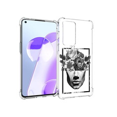Чехол MyPads Tocco для OnePlus 9RT черно белая ваза в абстракции (PT172016.131.678)