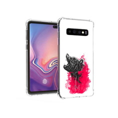 Чехол MyPads Tocco для Samsung Galaxy S10+ медведь в дымке (PT125670.500.463)
