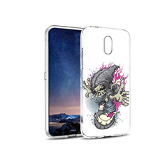 Чехол MyPads Tocco для BQ 5016G нарисованный скелет на скейт борде
