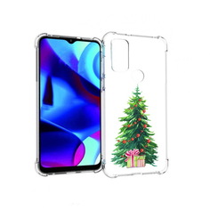 Чехол MyPads Tocco для Motorola Moto G Елка новогодняя с подарками акварель