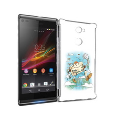 Чехол MyPads Tocco для Sony Xperia L2 Счастливый чемодан (PT99662.233.166)