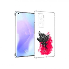 Чехол MyPads Tocco для Vivo X50 Pro медведь в дымке (PT226970.404.463)