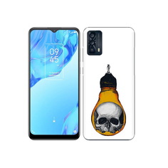 Чехол MyPads Tocco для TCL 20B череп в лампочке