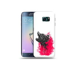 Чехол MyPads Tocco для Samsung Galaxy S6 Edge медведь в дымке