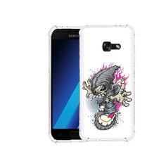 Чехол MyPads Tocco для Samsung Galaxy A7 (2017) нарисованный скелет на скейт борде