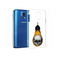 Чехол MyPads Tocco для Samsung Galaxy S5 череп в лампочке (PT12196.512.676)