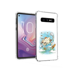 Чехол MyPads Tocco для Samsung Galaxy S10 Счастливый чемодан (PT125897.498.166)