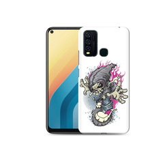 Чехол MyPads Tocco для Vivo Y30 нарисованный скелет на скейт борде (PT149334.437.512)