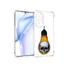 Чехол MyPads Tocco для Huawei P50 череп в лампочке