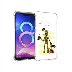 Чехол MyPads Tocco для Honor 8C прикольный робот (PT121522.29.557)
