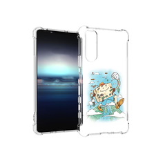 Чехол MyPads Tocco для Sony Xperia 5 Счастливый чемодан (PT154834.228.166)