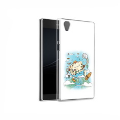 Чехол MyPads Tocco для Sony Xperia L1 Счастливый чемодан (PT66853.250.166)