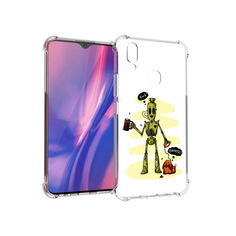 Чехол MyPads Tocco для Vivo Y11 прикольный робот (PT144890.422.557)