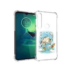 Чехол MyPads Tocco для Motorola Moto G8 Plus Счастливый чемодан (PT227062.344.166)