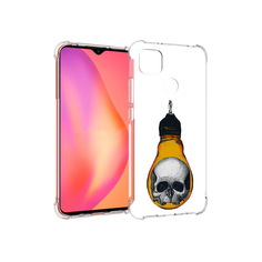 Чехол MyPads Tocco для Xiaomi Redmi 9C череп в лампочке (PT152115.265.676)