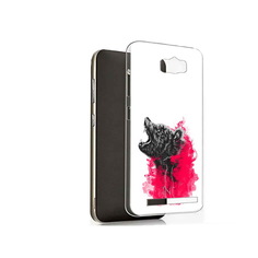 Чехол MyPads Tocco для Asus ZenFone Max (ZC550KL) медведь в дымке