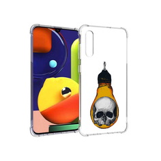 Чехол MyPads Tocco для Samsung Galaxy A70 череп в лампочке (PT128584.546.676)