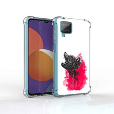 Чехол MyPads Tocco для Samsung Galaxy M12 медведь в дымке (PT226930.536.463)