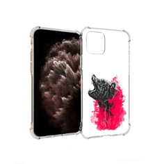 Чехол MyPads Tocco для Apple iPhone 11 Pro медведь в дымке