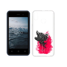 Чехол MyPads Tocco для BQ 4030G Nice Mini медведь в дымке