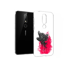 Чехол MyPads Tocco для Nokia X6 медведь в дымке (PT115295.99.463)