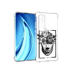 Чехол MyPads Tocco для Xiaomi Mi 10S черно белая ваза в абстракции (PT226949.296.678)