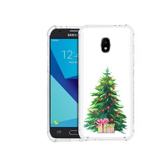 Чехол MyPads Tocco для Samsung Galaxy J7 Pro Елка новогодняя с подарками акварель