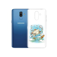 Чехол MyPads Tocco для Samsung Galaxy J8 Счастливый чемодан (PT226929.592.166)