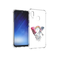 Чехол MyPads Tocco для Samsung Galaxy A20e абстракция руки в татуировках
