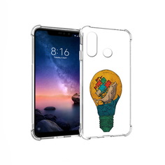 Чехол MyPads Tocco для Xiaomi Redmi Note 6 кит в лампочке с парусами (PT118671.310.387)