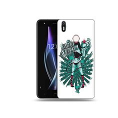 Чехол MyPads Tocco для BQ Aquaris X нарисованная девушка в татуировках