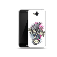 Чехол MyPads Tocco для Huawei Y5 нарисованный скелет на скейт борде (PT91582.58.512)