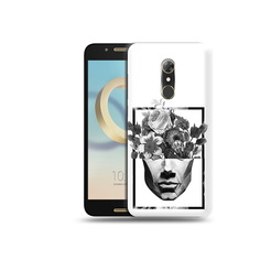 Чехол MyPads Tocco для Alcatel A7 черно белая ваза в абстракции (PT133991.671.678)