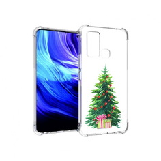 Чехол MyPads Tocco для Vivo Z6 Елка новогодняя с подарками акварель (PT226976.399.78)