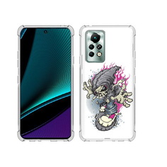 Чехол MyPads Tocco для Infinix Note 11 Pro нарисованный скелет на скейт борде
