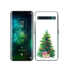 Чехол MyPads Tocco для TCL 10 Pro Елка новогодняя с подарками акварель