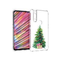 Чехол MyPads Tocco для Vivo V15 Елка новогодняя с подарками акварель (PT127905.397.78)