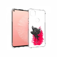 Чехол MyPads Tocco для Google Pixel 4A медведь в дымке