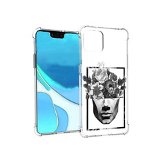 Чехол MyPads Tocco для Google Pixel 4 XL черно белая ваза в абстракции
